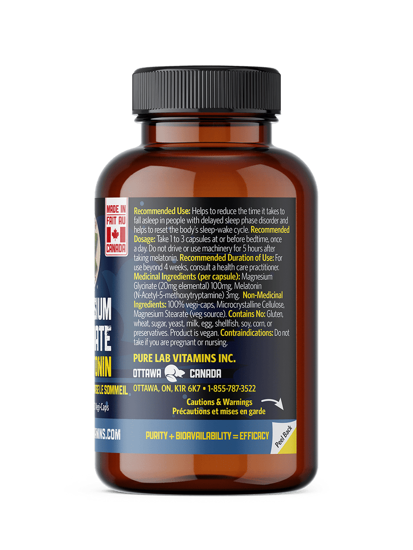 Magnesium Glycinate with Melatonin 90 Vegi-Caps