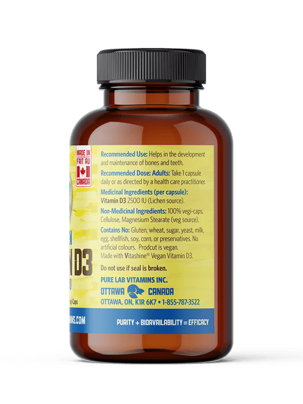 D3 2500 IU Vegan 120 Vegi-Caps