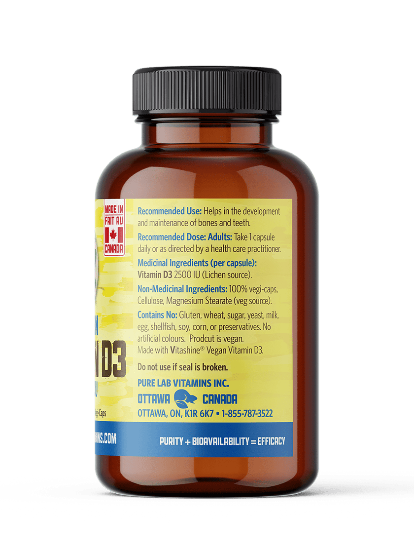 D3 2500 IU Vegan 120 Vegi-Caps