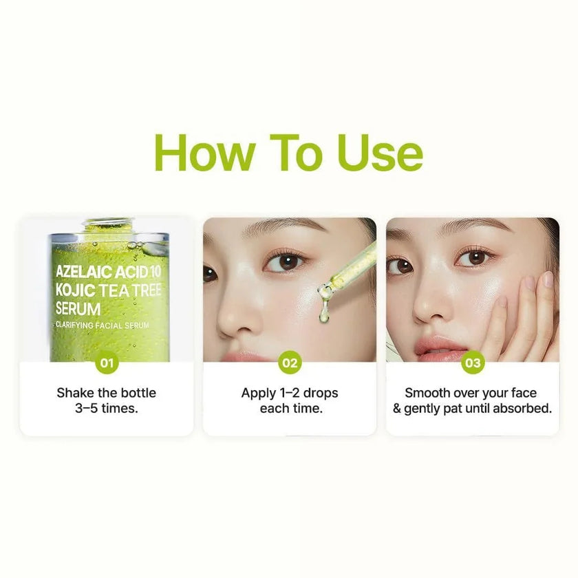 Purito Azelaic Acid 10 Kojic Tea Tree Serum 30ml