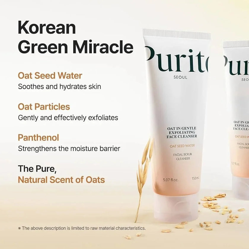 Purito Oat-in Gentle Exfoliating Face Cleanser 150ml