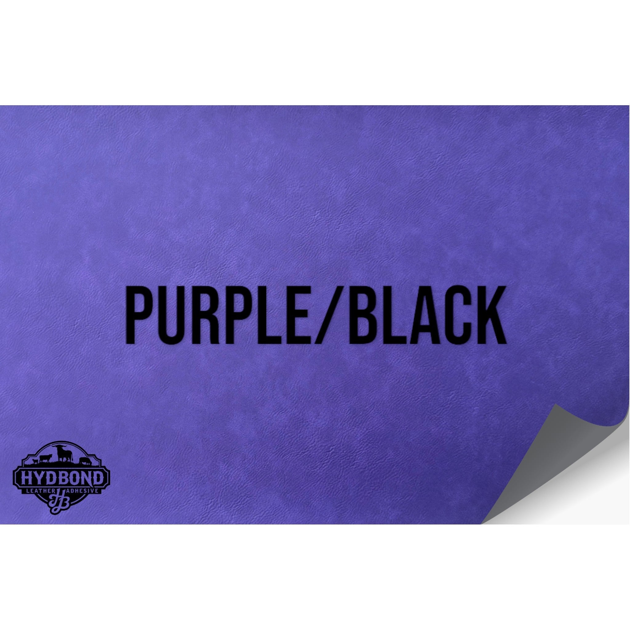 NO ADHESIVE PURPLE/BLACK LEATHERETTE SHEET (12