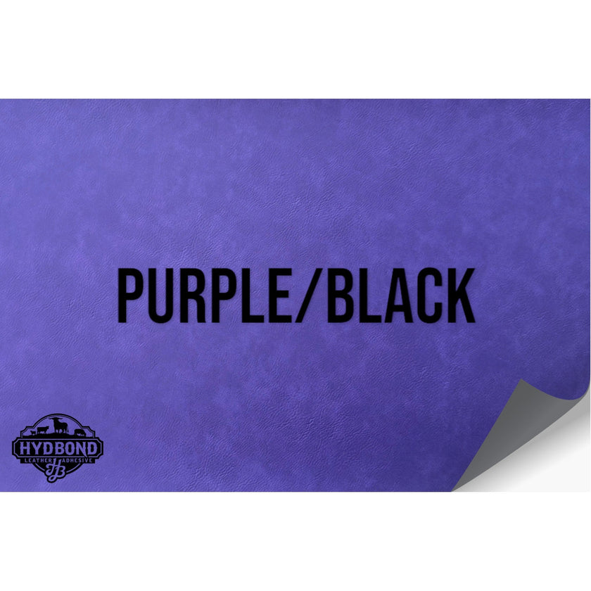 NO ADHESIVE PURPLE/BLACK LEATHERETTE SHEET (12