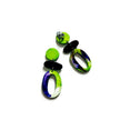 Purple & Neon Green Statement Jewelry Set