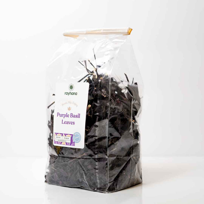 Dried Purple Basil Leaves