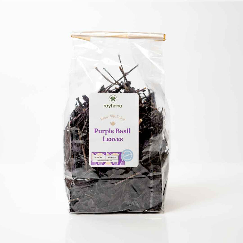 Dried Purple Basil Leaves