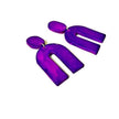Arch Statement Earrings Handmade (Post or Clip On)- 