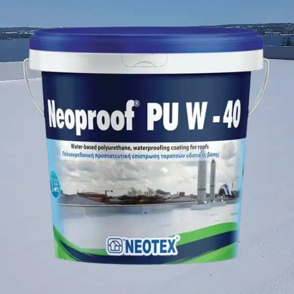 Elastomeric Polyurethane Roof Coating (Water-Based) - Neoproof PU W-40