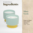 Color Block 16 oz Candle - Minty Verde by Paddywax