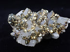 Pyrite on Quartz – Tianshan Mine, Longyan, Fujian, China