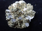 Pyrite on Quartz with High Luster Cubes– Tianshan Mine, Longyan, Fujian, China