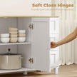 Vesper Modern Sideboard with 3 Drawers and Soft-Close Doors-White