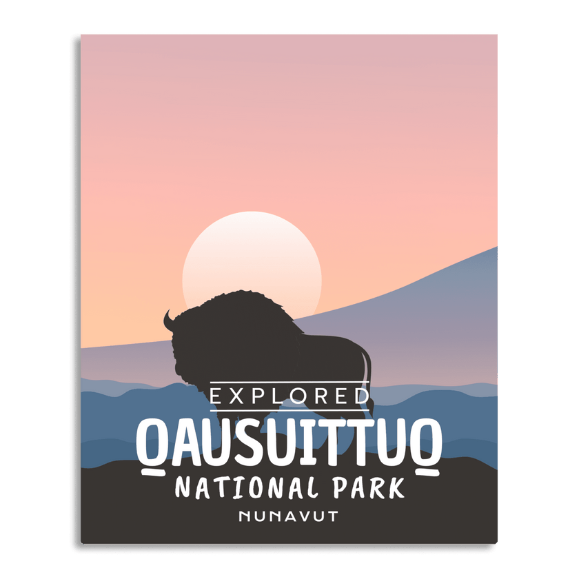 Qausuittuq National Park 'Explored' Poster, Canada Parks