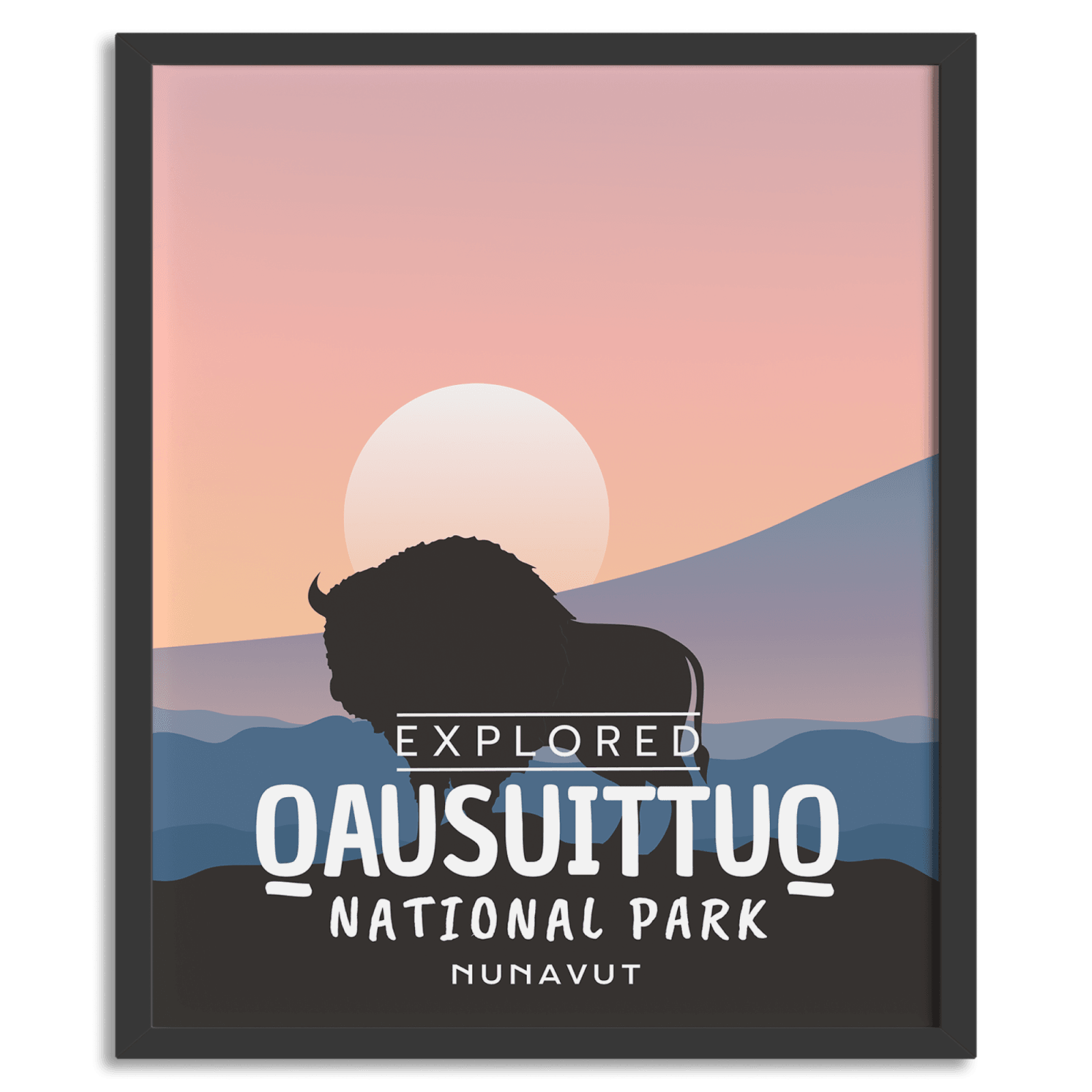 Qausuittuq National Park 'Explored' Poster, Canada Parks