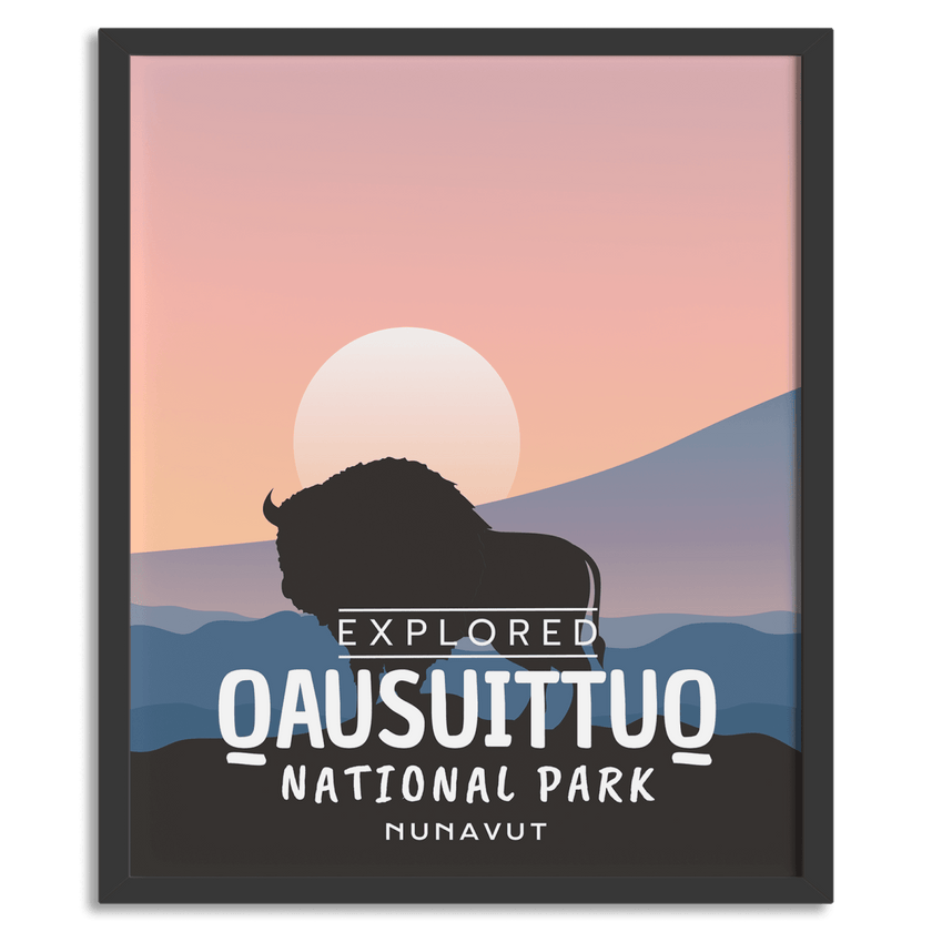 Qausuittuq National Park 'Explored' Poster, Canada Parks