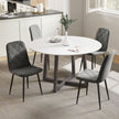 Arbor Upholstered Dining Chairs with Steel Legs-Set of 4-Grey