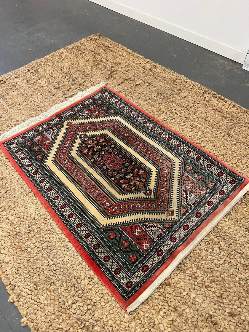 Persian Qom Rug | 3' 7
