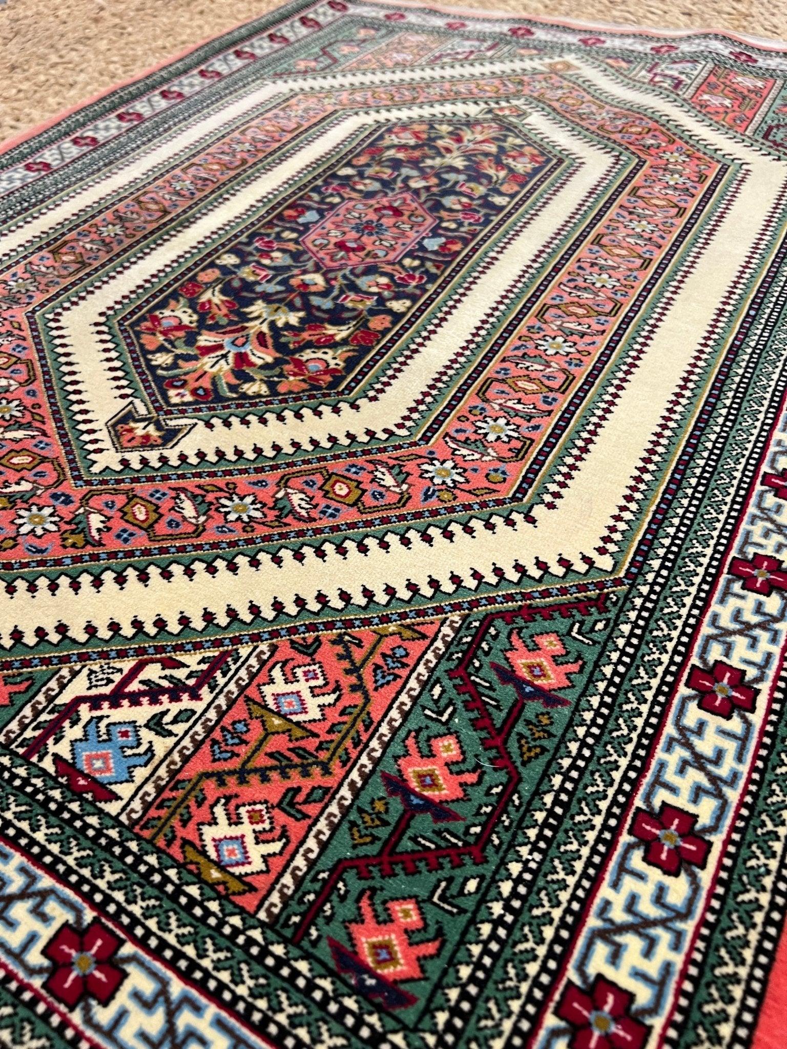 Persian Qom Rug | 3' 7