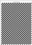 Edible Checker Pattern Sheet - Black White Squares Cake Topper