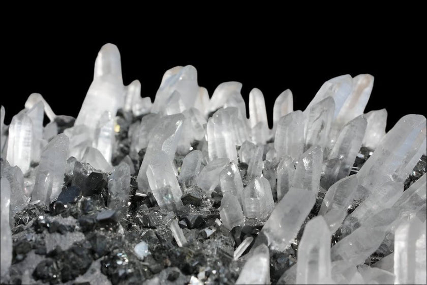 Quartz and Pyrite on Sphalerite – Krushkov Dolming, Madan, Bulgaria