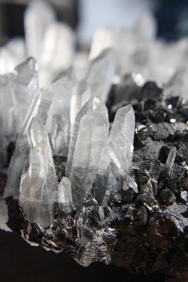 Quartz and Pyrite on Sphalerite – Krushkov Dolming, Madan, Bulgaria