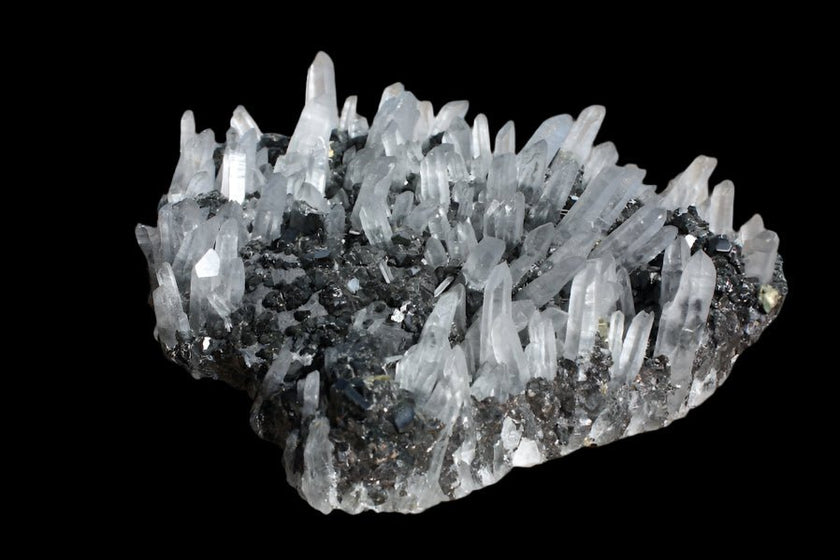 Quartz and Pyrite on Sphalerite – Krushkov Dolming, Madan, Bulgaria