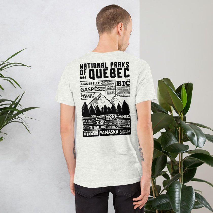 Quebec National Parks Checklist Unisex T-Shirt, Canada Parks