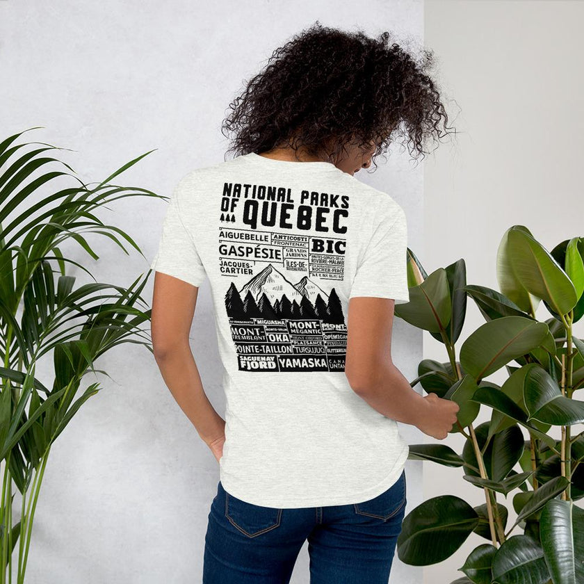 Quebec National Parks Checklist Unisex T-Shirt, Canada Parks