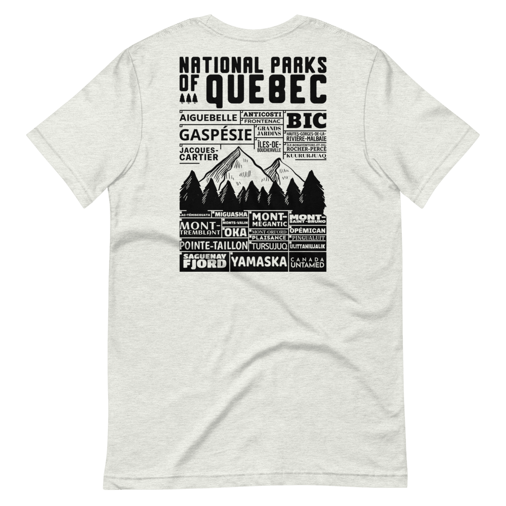 Quebec National Parks Checklist Unisex T-Shirt, Canada Parks