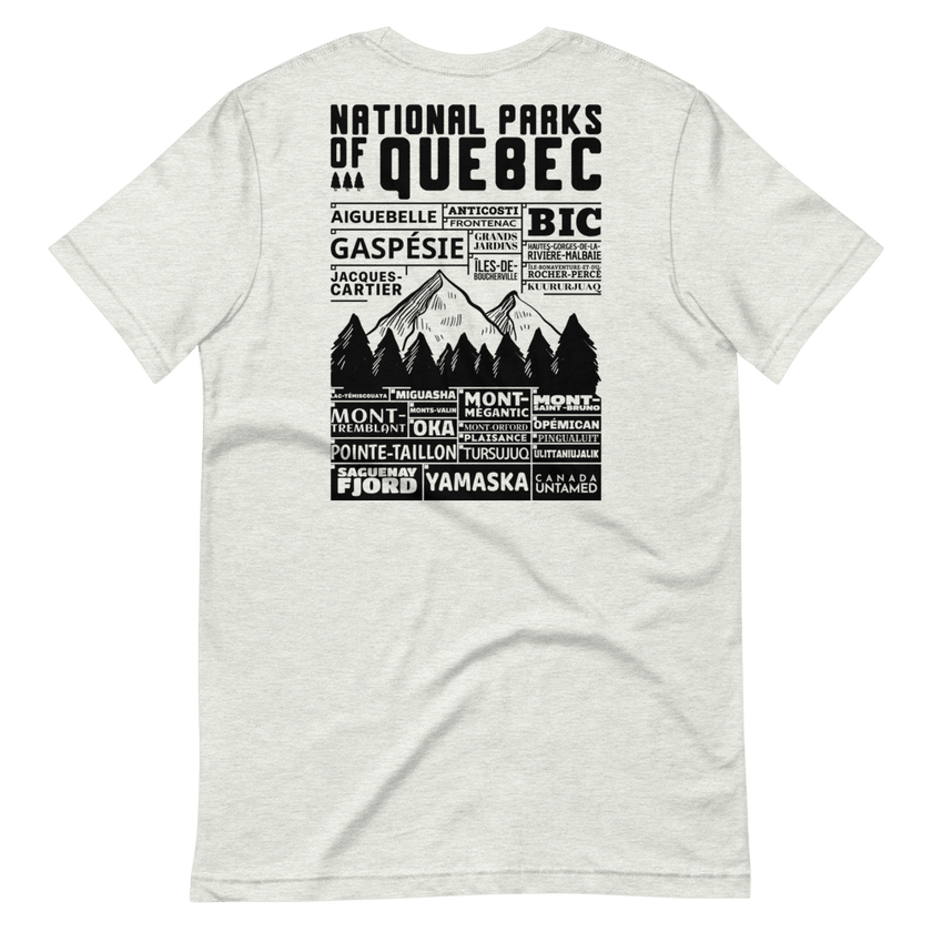 Quebec National Parks Checklist Unisex T-Shirt, Canada Parks