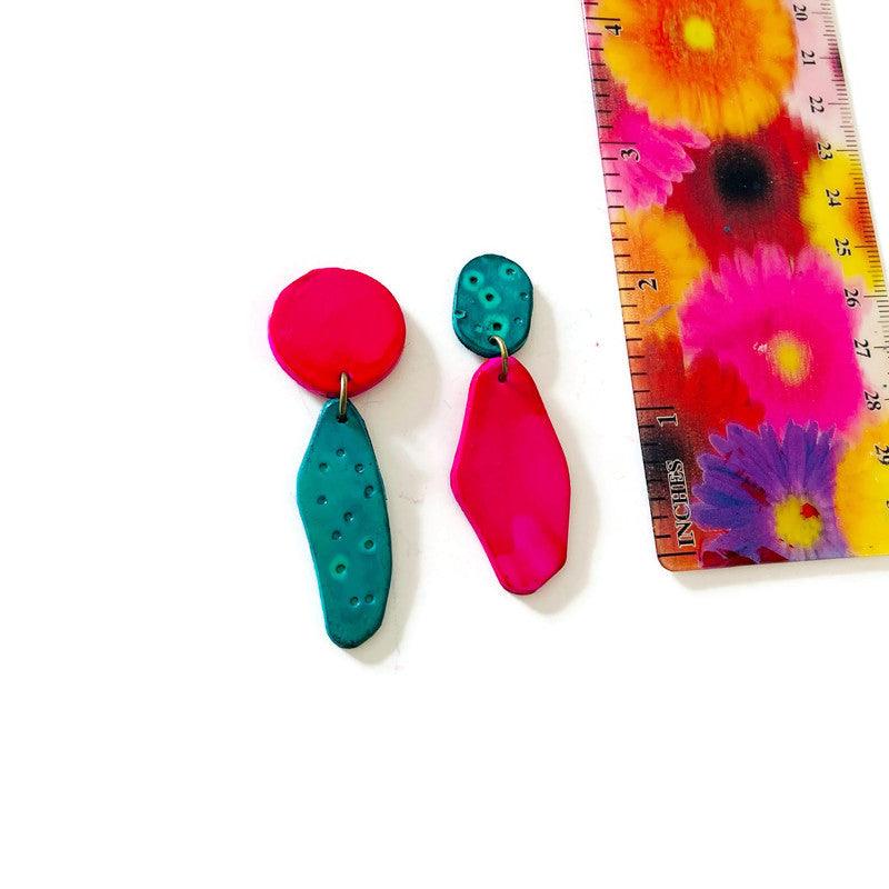 Quirky Mismatch Asymmetric Earrings