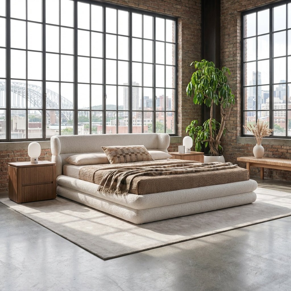 Quito King Fabric Bed
