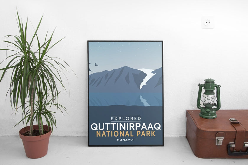 Quttinirpaaq National Park 'Explored' Poster, Canada Parks