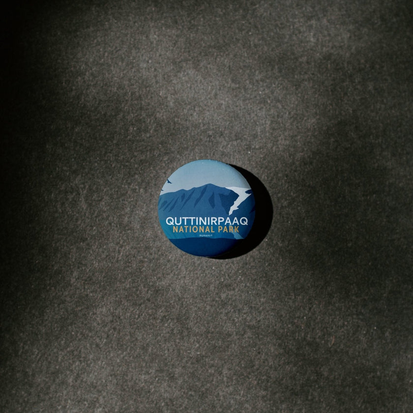 Quttinirpaaq National Park of Canada Pinback Button, Canada Parks
