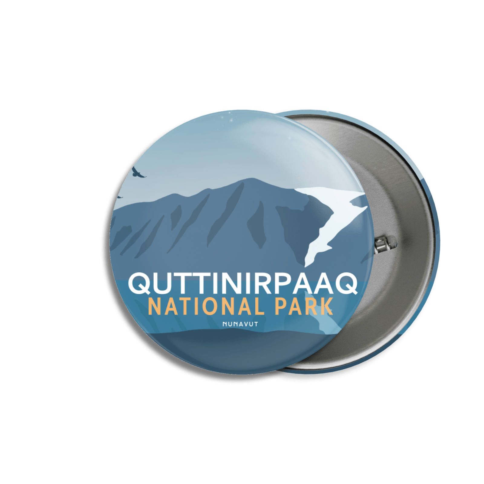 Quttinirpaaq National Park of Canada Pinback Button, Canada Parks