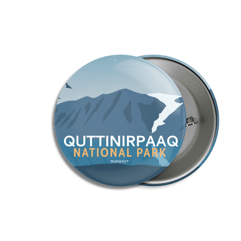 Quttinirpaaq National Park of Canada Pinback Button, Canada Parks
