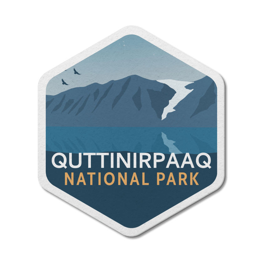 Quttinirpaaq National Park of Canada Waterproof Vinyl Sticker, Canada Parks
