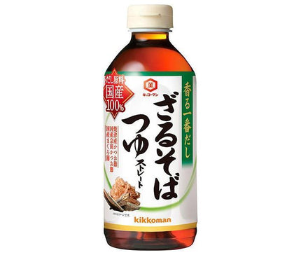 Kikkoman Fragrant Ichiban Dashi Zaru Soba Soup 500ml PET bottle x 12 pieces [Shipped in Japan]