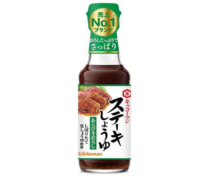 Kikkoman Steak Soy Sauce Grated Arabiki 165g bottle x 12 bottles [Shipped in Japan]