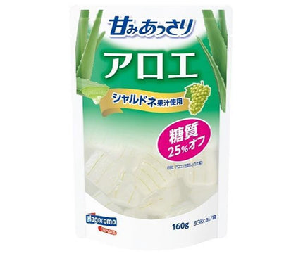 Hagoromo Foods Lightly Sweet Aloe 160g Pouch x 24 Bags 