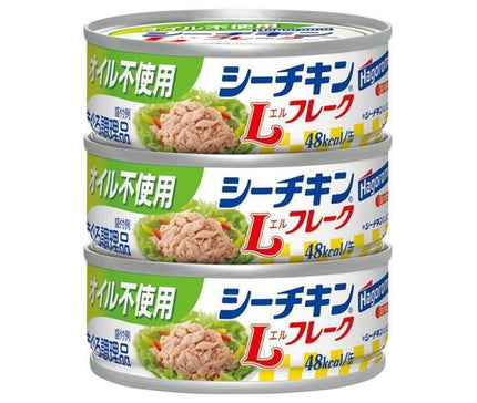 Hagoromo Foods Oil-free Sea Chicken L Flakes (70g x 3 cans) x 24 pieces [Shipped in Japan]