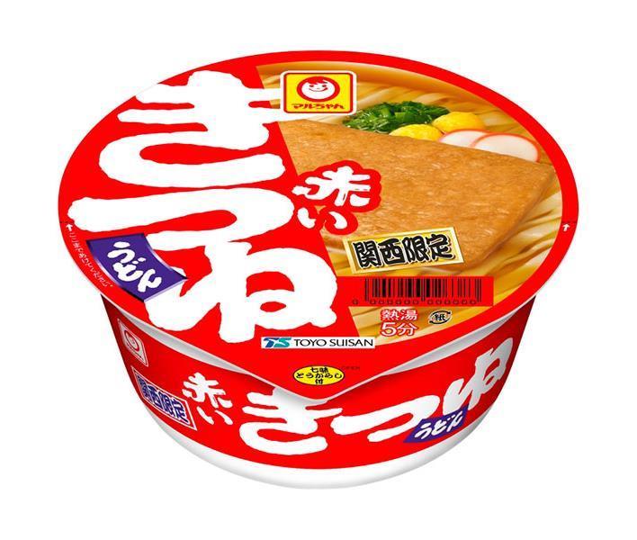 Toyo Suisan Maruchan Red Kitsune Udon (Kansai) 96g x 12 pieces [Shipped in Japan]