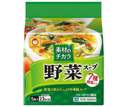 Toyo Suisan Maruchan Power of Ingredients Vegetable Soup (6g x 5 servings) x 6 bags [Shipped in Japan]