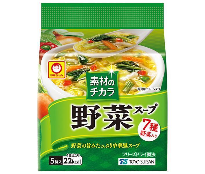 Toyo Suisan Maruchan Power of Ingredients Vegetable Soup (6g x 5 servings) x 6 bags [Shipped in Japan]