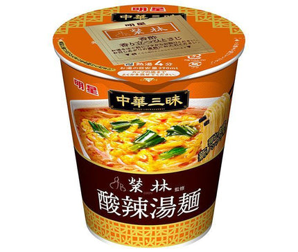 明星食品 中華三昧タテ型 榮林 酸辣湯麺(スーラータンメン) 64g×12個入
