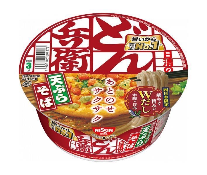 Nissin Foods Nissin Donbei Tempura Soba [West] 100g x 12 pieces [Shipped in Japan]