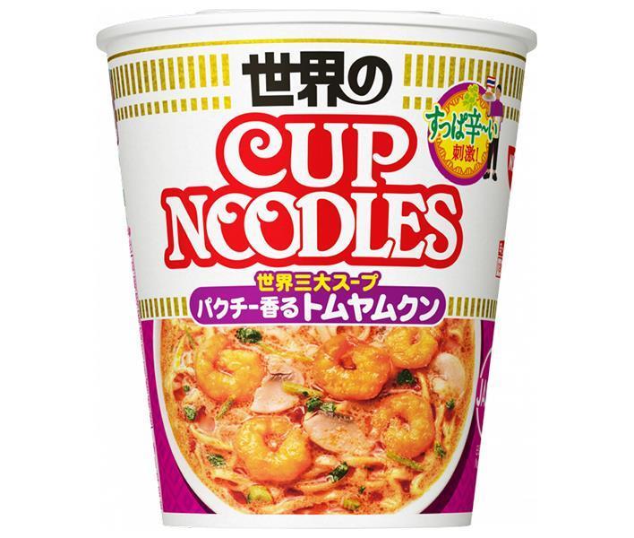 Nissin Foods Cup Noodles Tom Yum Kung with coriander scent 75g x 12 pieces [Shipped in Japan]