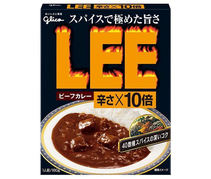 Ezaki Glico Beef Curry LEE 10x spiciness 180g x 10 pieces [Shipped in Japan]