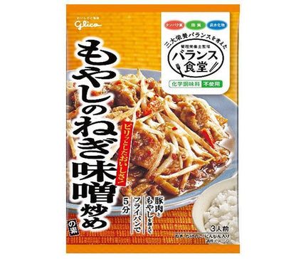 Ezaki Glico Balance Shokudo Stir-fried bean sprouts with green onion and miso 78g x 10 bags [shipped in Japan]