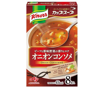Ajinomoto Knorr Cup Soup Onion Consomme (11.3g x 8 bags) x 6 pieces [Shipped in Japan]